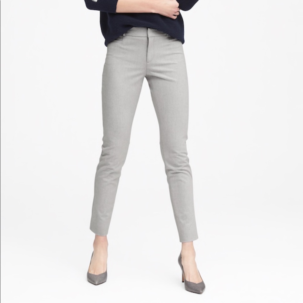 Sloan Skinny fit BR office pants light grey